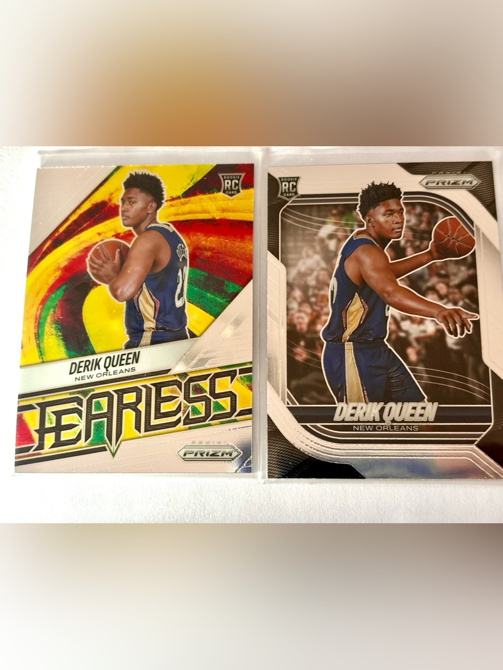 Derik Queen Rookie Cards New Orleans Pelicans Fearless Panini Prizm